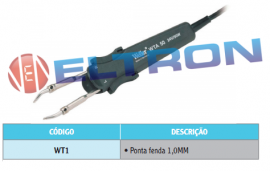 WT1 Ponta de Solda para WTA50
Ponta Fenda 1,0MM