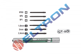 Jogo de Chaves de Fenda e Phillips para Eletrônica ST03141ST CR-MO Sata
