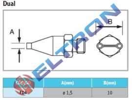 FD4 Ponta de Solda Dual para HAP1/HAP200