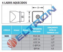 NQ05 Bocal 4 Lados Aquecidos para WHA900