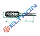 Lima forma cilíndrica com cabeça arredondada forma C 60mm 20240N Nicholson