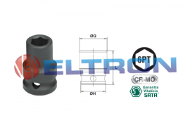 ST34202SC Soquetes de Impacto Sextavados 3/8" CR-MO Sata 7MM