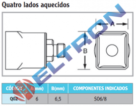 Q02 Ponta de Solda Quatro Lados Aquecidos para HAP1/HAP200