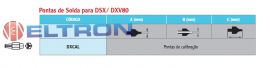 DXCAL Ponta de Solda de Calibração para DSX e DXV80 Weller