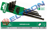 220890SBR JOGO CHAVES ALLEN ABAULABA  1,5 – 2 - 2,5 – 3 – 4 – 5 – 6 - 8 - 10 MM