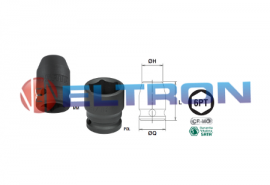 ST34303SC Soquetes de Impacto Sextavados 1/2" CR-MO Sata 10MM