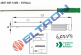 226101B CHAVE FENDA PARA RADIO 1/8” X 2.3/8” 3 X 60MM