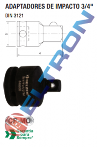 84888BX ADAPTADORES DE IMPACTO 3/4" BELZER 3/4” X 1/2”