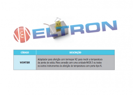 WSMTBR Adaptador para Aferiçao com termopar K2 para medir a temperatura da ponta da solda