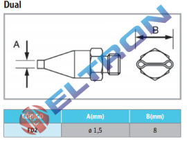 FD2 Ponta de Solda Dual para HAP1/HAP200