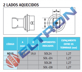 ND15 Bocal 2 Lados Aquecidos para WHA900