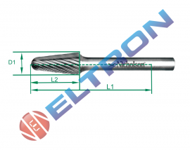 Lima forma cônica arredondada forma L 60mm 20613N Nicholson